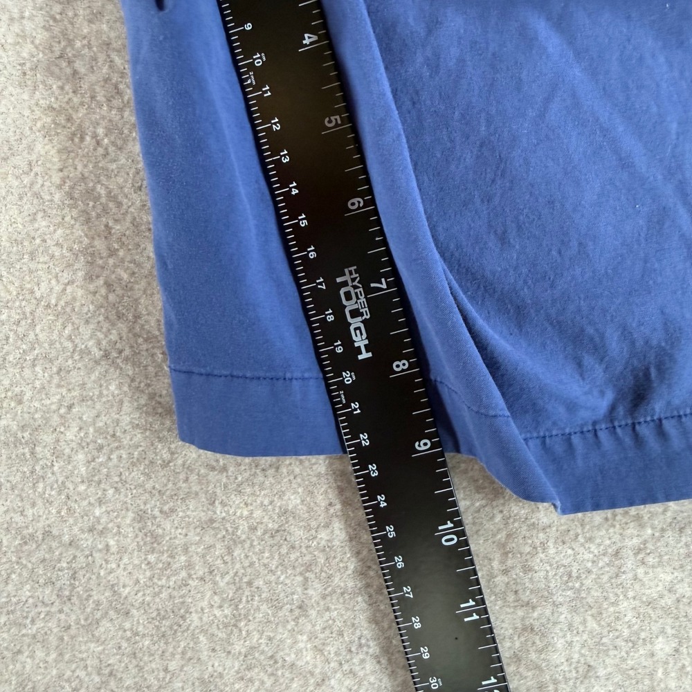 Peter Millar Shorts 36 Blue Cotton Blend Flat Front MS20B01 20709 - Picture 5 of 8